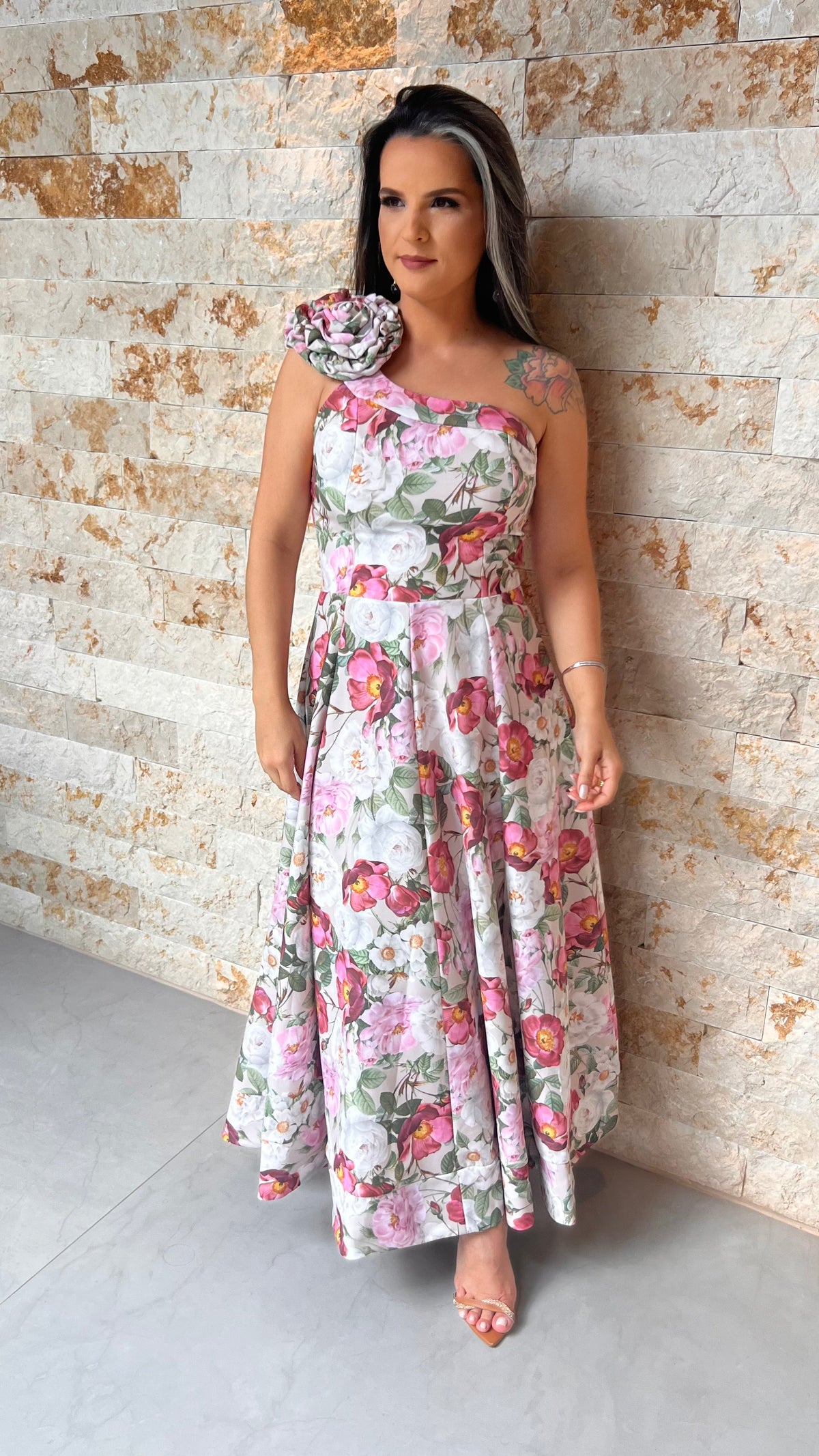 Vestido Midi Floral Limon - Estampado 5340