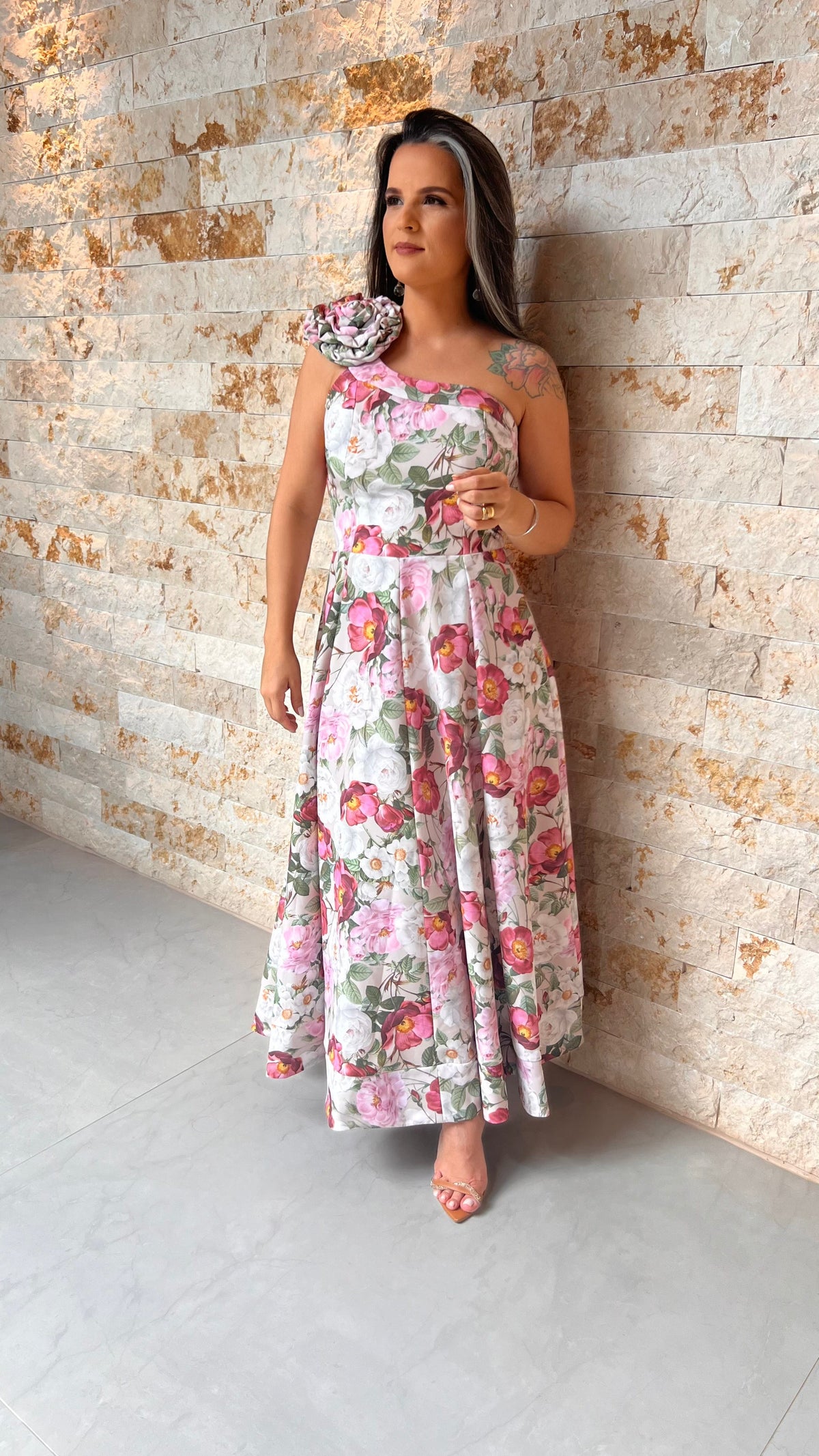 Vestido Midi Floral Limon - Estampado 5340