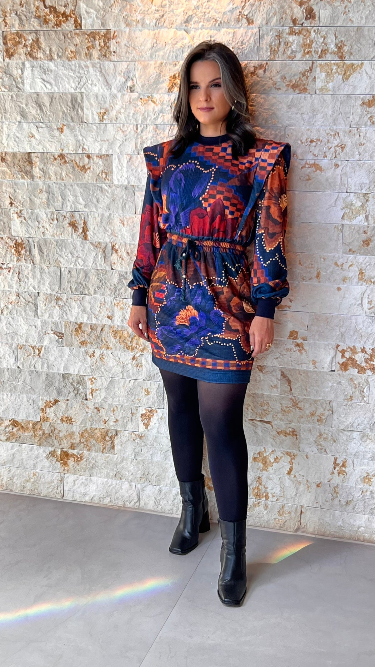 Vestido Curto Muscle Tee Moleton ARTE- Estampado 5210