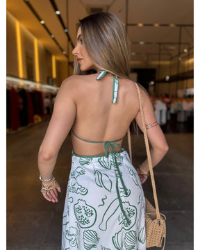 Vestido Longo Verão Estampado