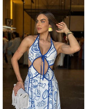 Vestido Longo Verão Estampado