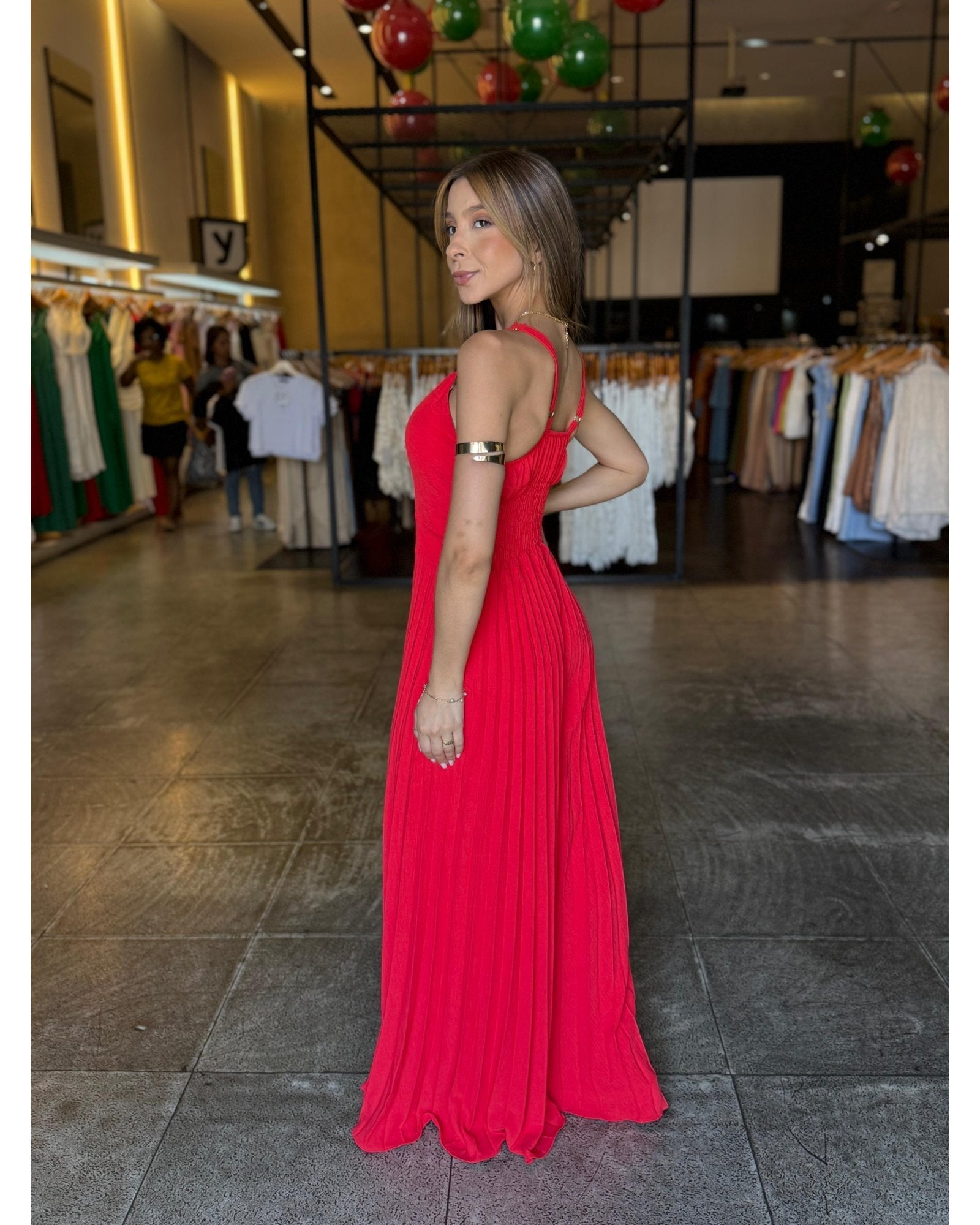 Macacão Plissado Luxo