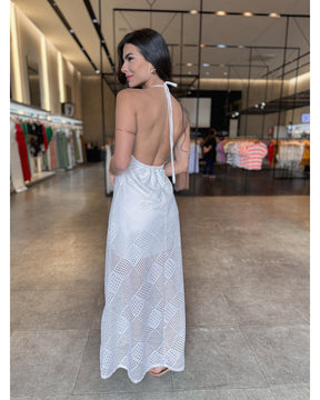 Vestido Longo Luxo Frente Única