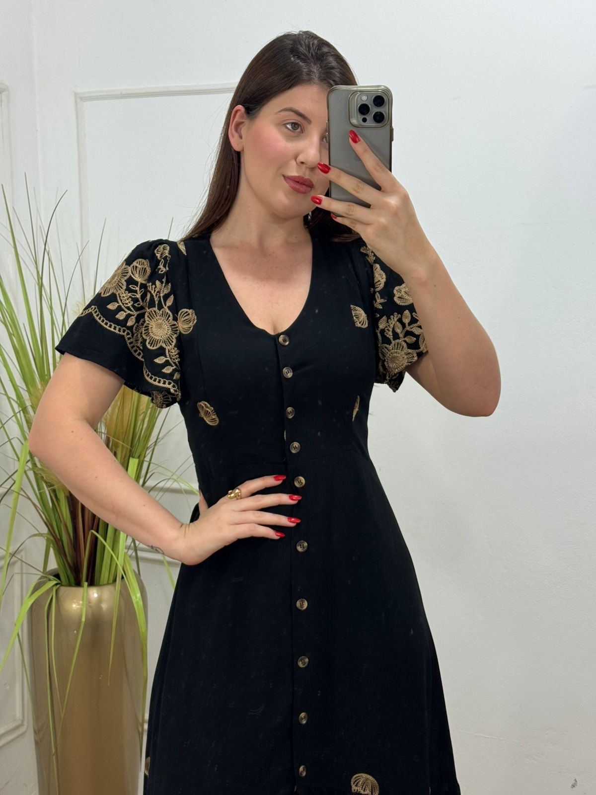 Vestido Aristela Bordado