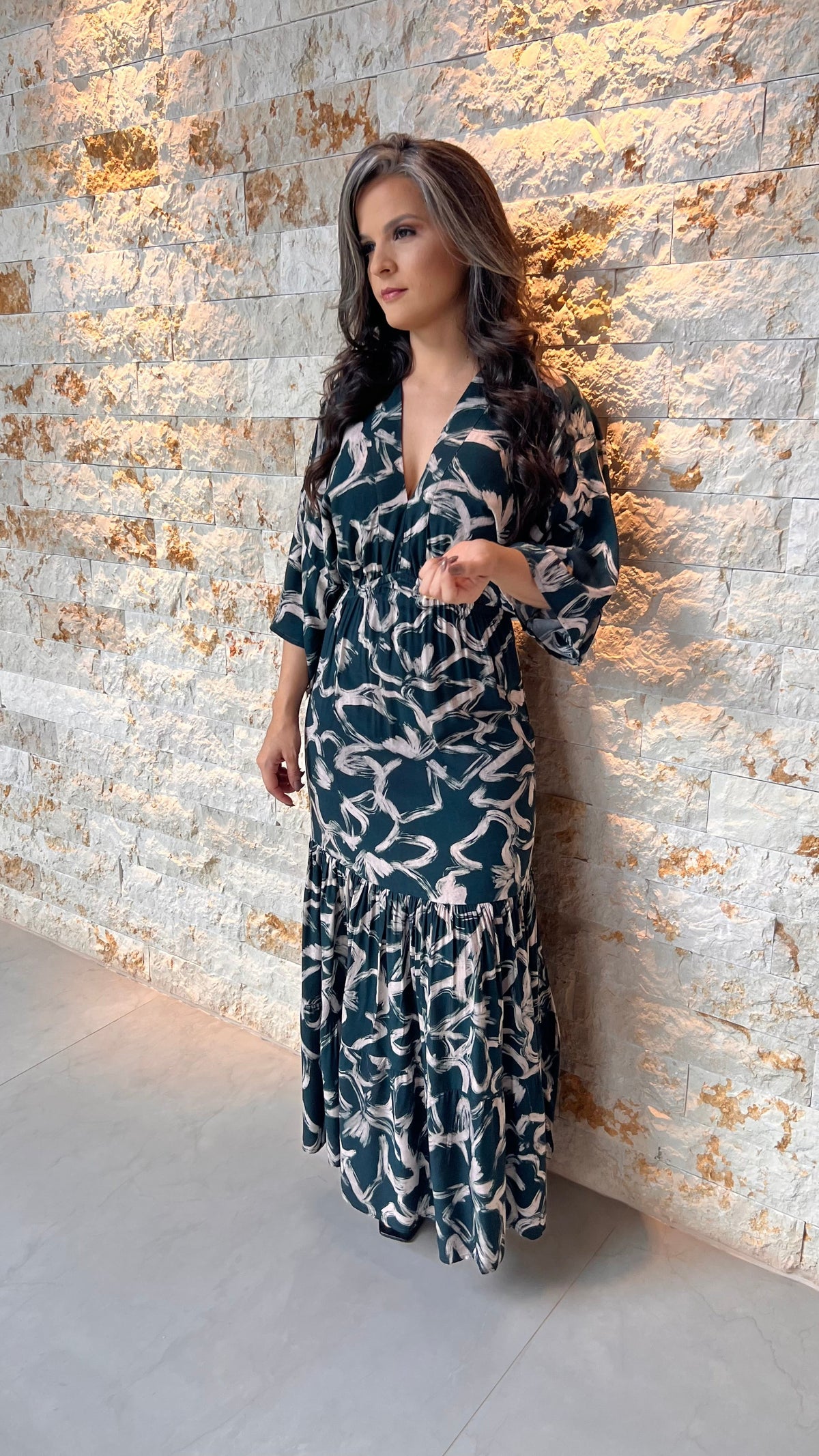 Vestido Longo Yuma RIO- Estampado 5996