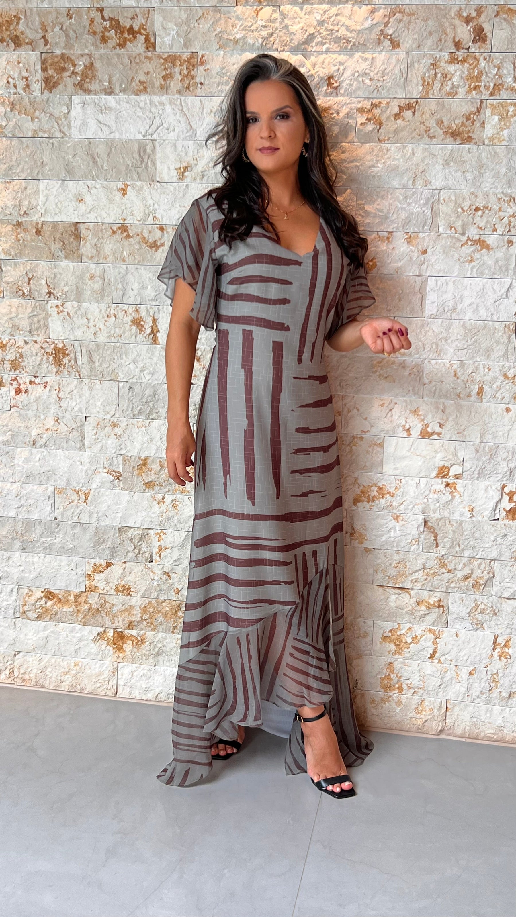 Vestido Longo Esoterico YU - Estampa 2 5583