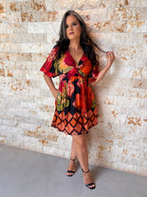 Vestido Curto Torção Busto ARTE- Estampado 5616