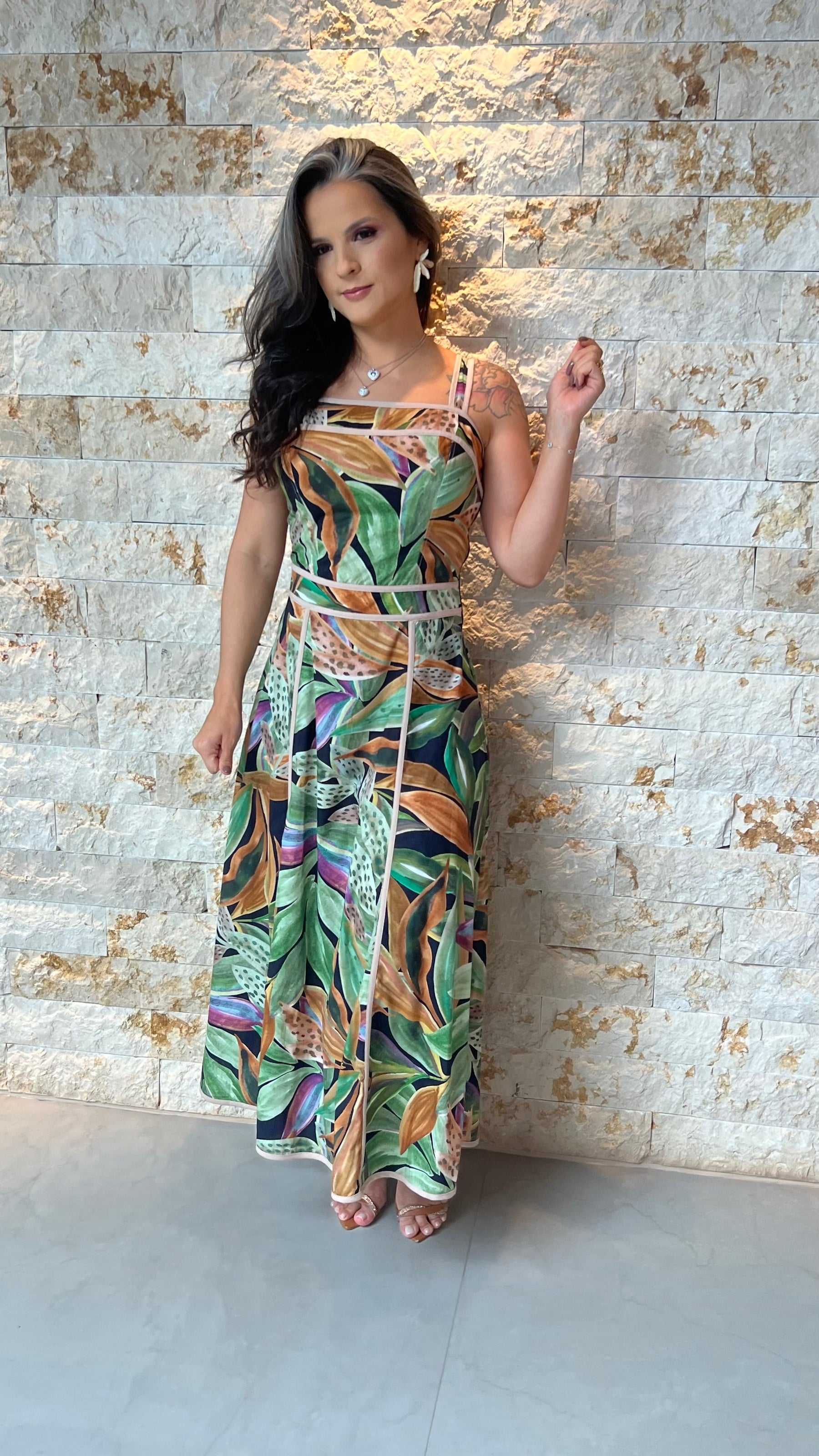 Vestido Midi Conse PIS- Estampado 5951