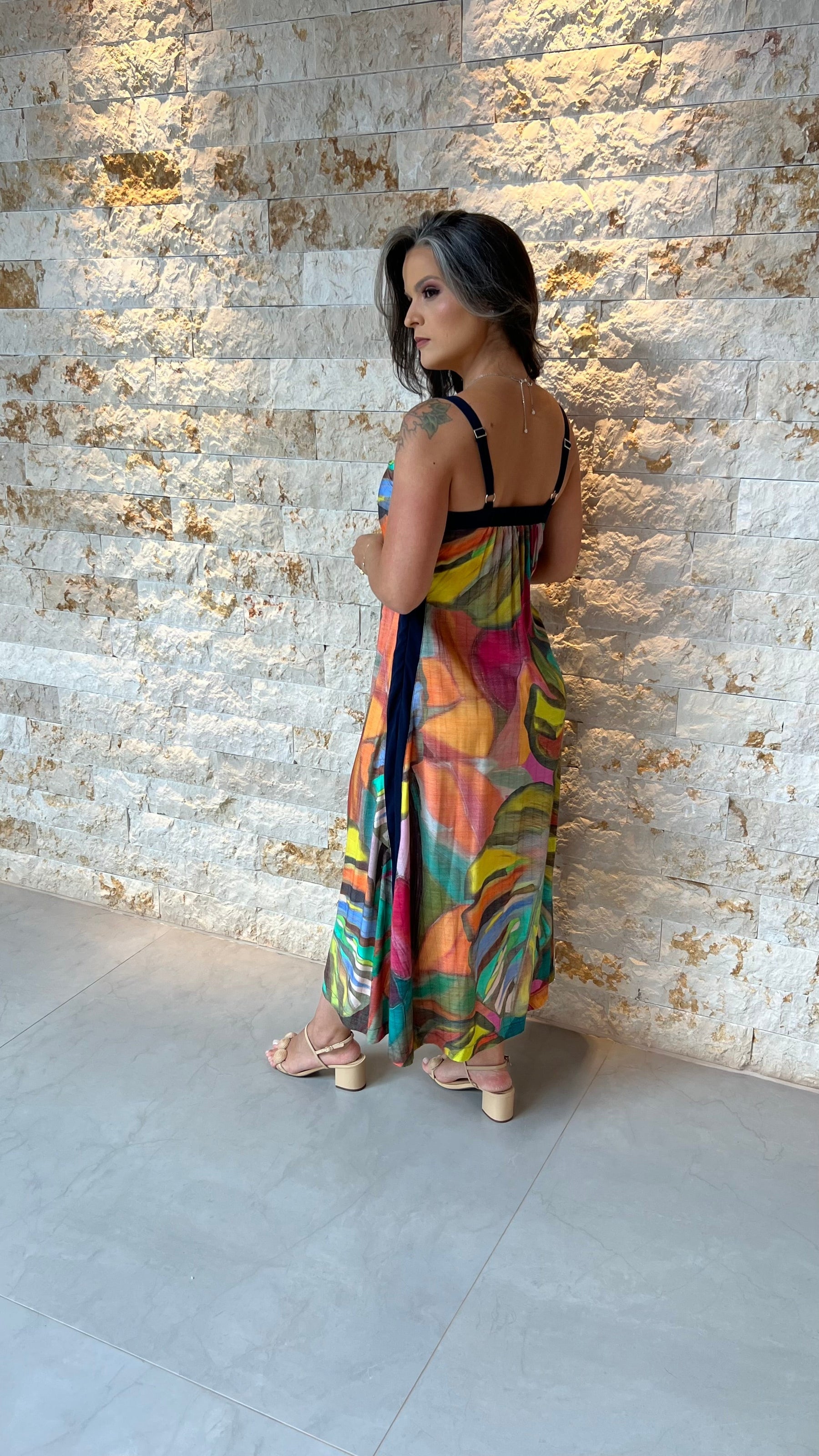 Vestido Midi Color PIS- Estampado 5939