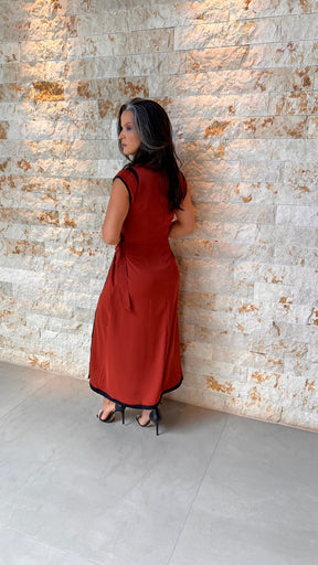 Vestido Midi com Fivela PIS - Terra 5581