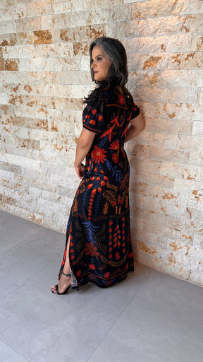 Vestido Longo Mexico ARTE- Estampado 5619