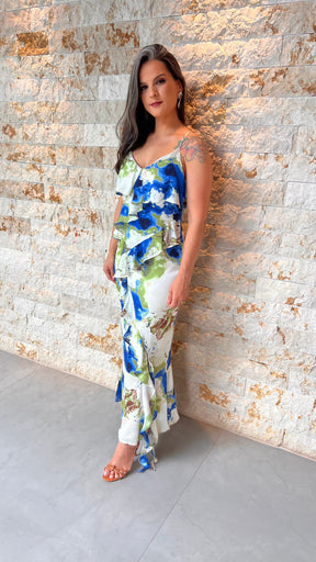 Vestido Longuete Babado EAG - Estampado 2 5474