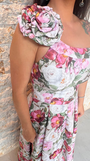 Vestido Midi Floral Limon -  Estampado 5340