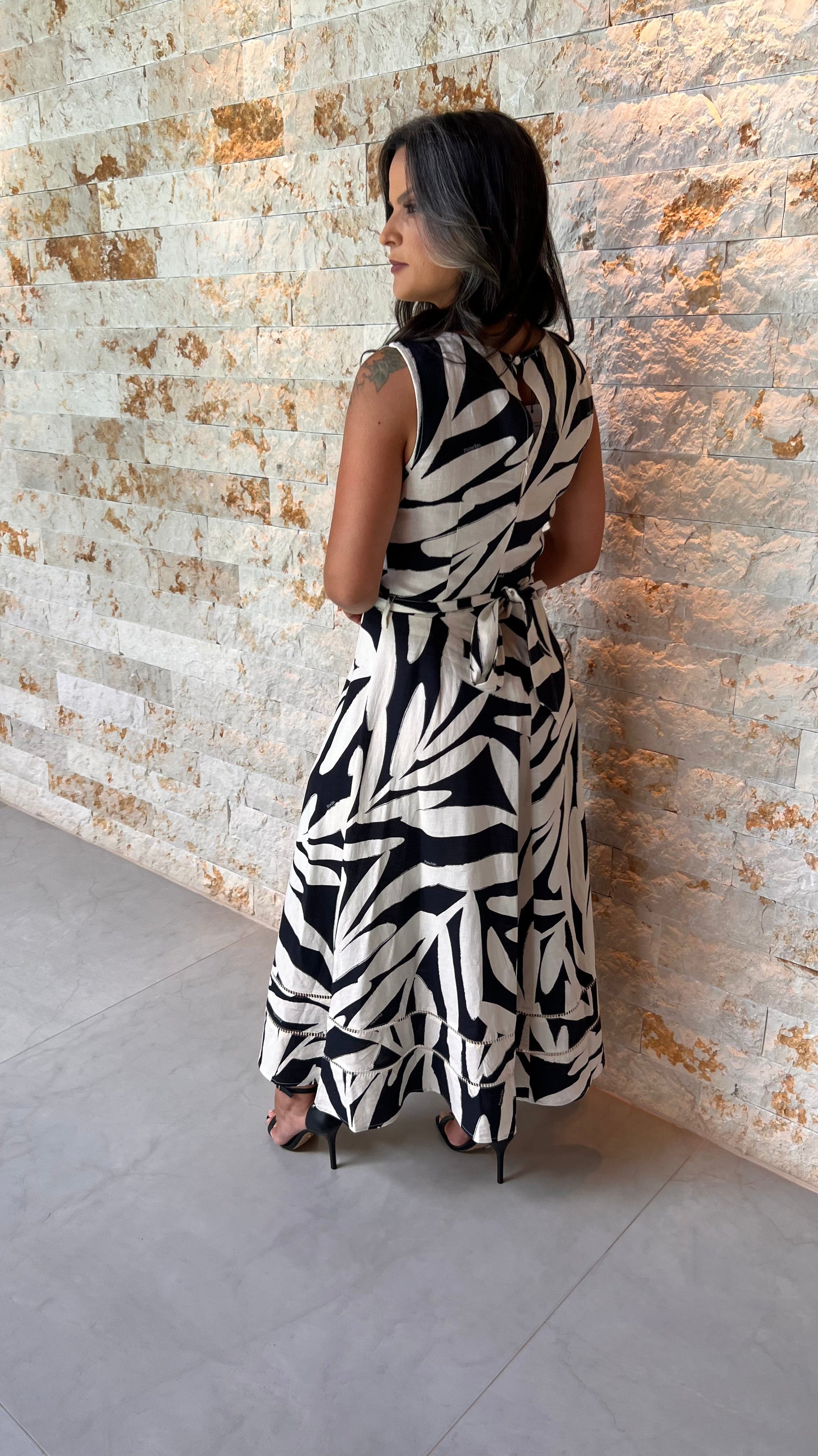 Vestido Midi PB Rodado PIS- Estampado 5552