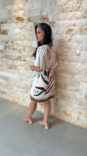 Vestido Curto Pala CHI- Estampado 5883