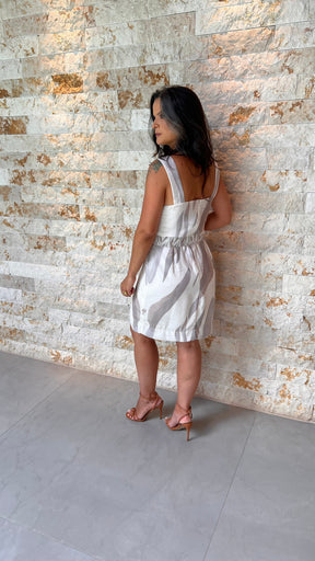 Vestido Curto Everest Cinto Argola YU - Estampado 5569