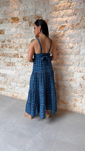 Vestido Midi Babado Coração PIS- Estampado 5493