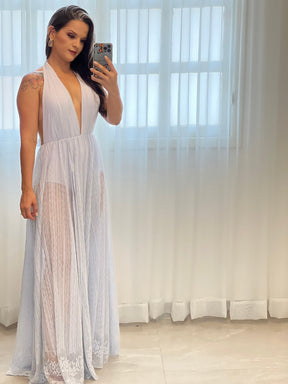 Vestido Longo Hot Pants - Cinza 3765