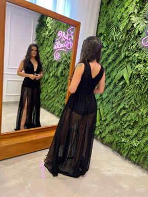 Vestido Longo Hot Pants Lesie - Preto 3764