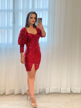 Vestido Curto Paete - Liso Vermelho 4280