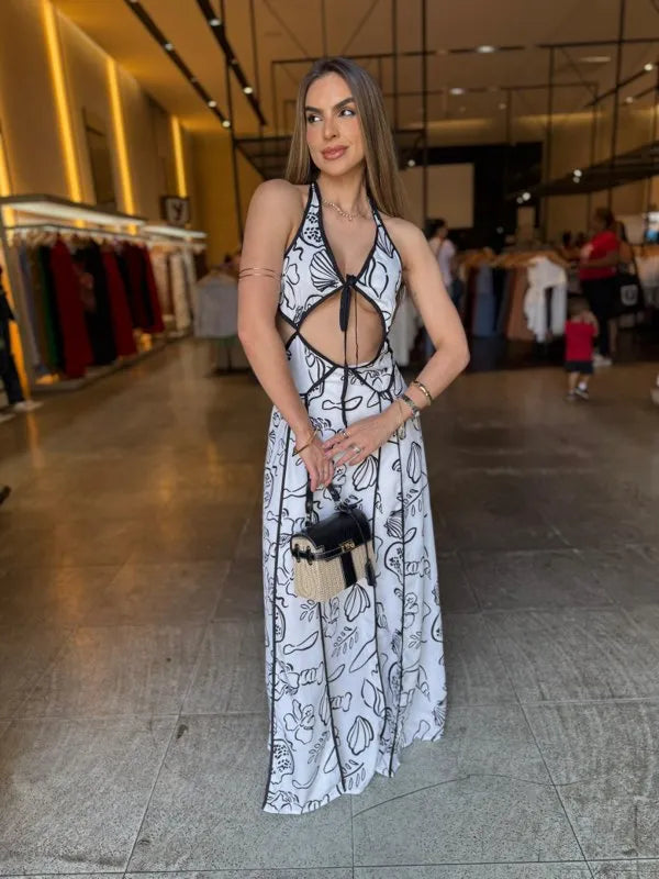 Vestido Longo Verão Estampado