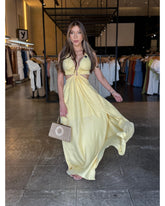 Vestido Longo Recorte Cintura