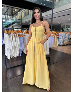 Vestido Longo Zíper Bia