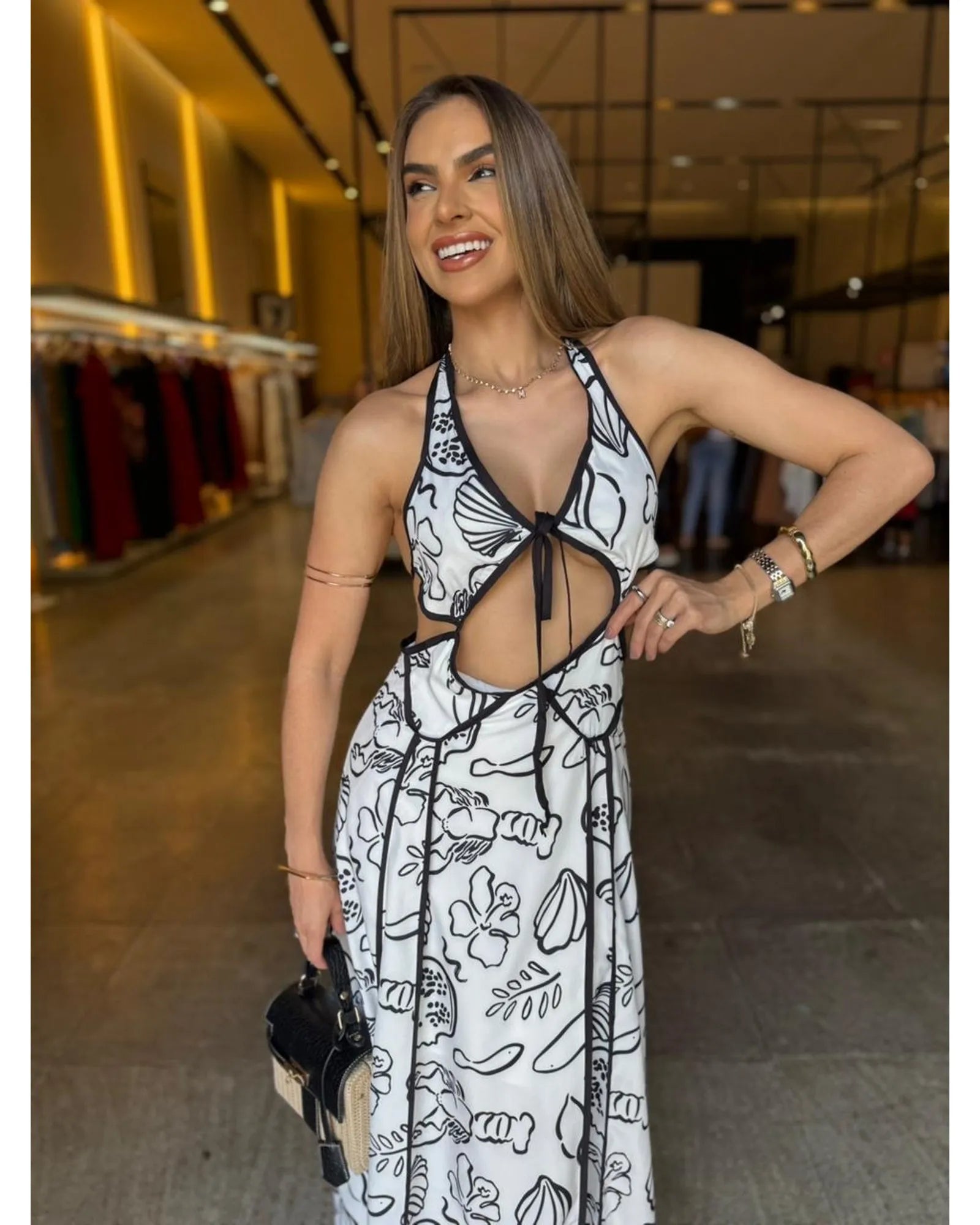 Vestido Longo Verão Estampado