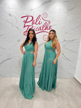 Vestido Longo Lesie Hot Pants - Liso Verde 3686